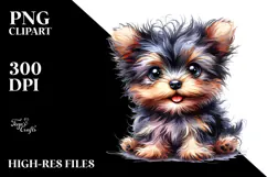Baby Yorkipoo with Big Eyes PNG Product Image 2