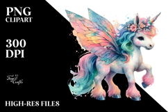 colorful Baby Unicorn with Fairy's Wings Product Image 2