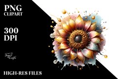 Glossy Sunflower Made of Glass Material | Sublimation | Product Image 1