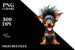 Expressive Baby Doberman Pinscher, Transparent PNG Product Image 2