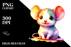 Vibrant Cute Baby Mouse, Style PNG Product Image 2
