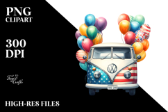 Vintage Van, Transparent PNG Product Image 2