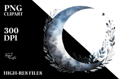 Very Simple Half Moon Moon PNG Product Image 2