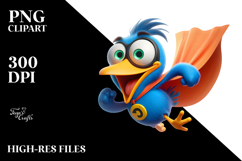 Bird with Sunglasses PNG Product Image 2
