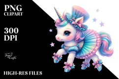 colorful Baby Unicorn in Minuet Dancer's Outfit Product Image 2