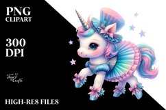 colorful Baby Unicorn in Minuet Dancer&#039;s Outfit Product Image 3