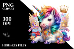 colorful Baby Unicorn with Polish Manor Product Image 2