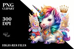 colorful Baby Unicorn with Polish Manor Product Image 1