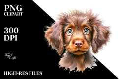 Watercolor Happy Vizsla PNG Product Image 2