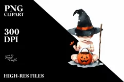 Simple Trick or Treat Halloween PNG Product Image 3