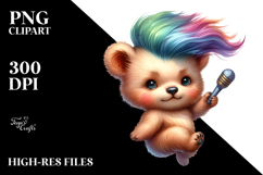 Funny Jumping Bear PNG Product Image 2