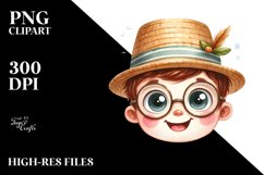Funny Happy Portrait | Sublimation | Clipart Product Image 3