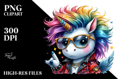 Funny Playing Unicorn PNG Product Image 2