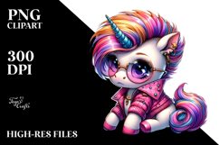 Funny Playing Unicorn PNG Product Image 2