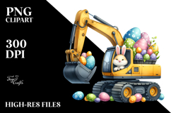 Comical Car with Easter Eggs, PNG Product Image 2