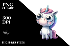 Funny Confused Unicorn PNG Product Image 2