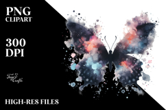 Vibrant Butterfly Silhouettes PNG Product Image 2