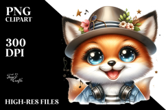 Cute Baby Fox PNG Product Image 2