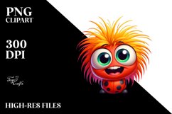 Colorful Crazy Baby Ladybug | Sublimation | Clipart Product Image 1
