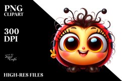 Colorful Crazy Baby Ladybug | Sublimation | Clipart Product Image 3