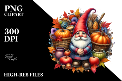 Vibrant Autumn Gnome PNG Product Image 2