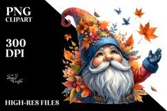 Vibrant Autumn Gnome PNG Product Image 3
