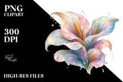 Shiny Calla Lily, Abstract PNG Product Image 2