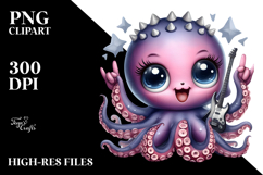 Cute Baby Octopus PNG Product Image 2
