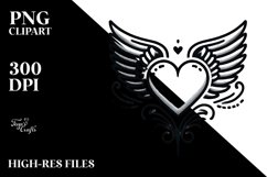 Heart with Wings PNG Product Image 2