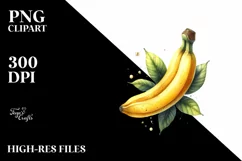Watercolor Banana | Sublimation | Clipart Product Image 3