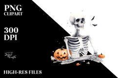 Simple Skeleton Halloween PNG Product Image 2