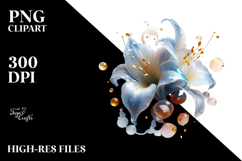Shiny Lobelia, Watercolor PNG Product Image 2