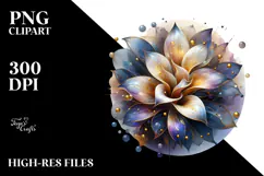 Shiny Lobelia, Watercolor PNG Product Image 2
