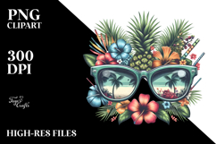 Tropical Sunglasses, Vector Style Product Image 2