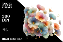 Colorful Diamond Nasturtium PNG Product Image 2