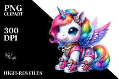Cute Baby Unicorn PNG Product Image 2