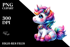 Cute Baby Unicorn PNG Product Image 2