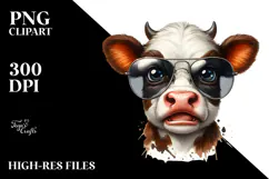 Funny Baby Cow PNG Product Image 2