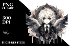 Watercolor Gothic Boy | Sublimation | Clipart Product Image 3