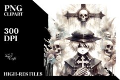 Watercolor Gothic Boy | Sublimation | Clipart Product Image 3