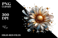 Glossy Sunflower, Watercolor PNG Product Image 2