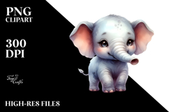 Baby Elephant Transparent PNG Product Image 2