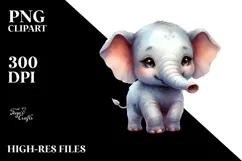 Baby Elephant Transparent PNG Product Image 2