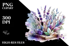 Wooden Stained Lavender PNG Product Image 2