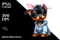 Expressive Baby Doberman Pinscher PNG Product Image 2