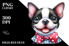 Cute Boston Terrier PNG Product Image 2