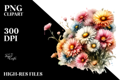Colorful Daisy Flower PNG Product Image 2