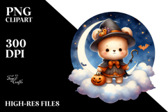 Cute Bear Standing on Cloud PNG Product Image 2