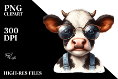 Funny Baby Cow PNG Product Image 2