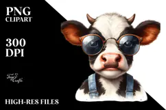 Funny Baby Cow PNG Product Image 2